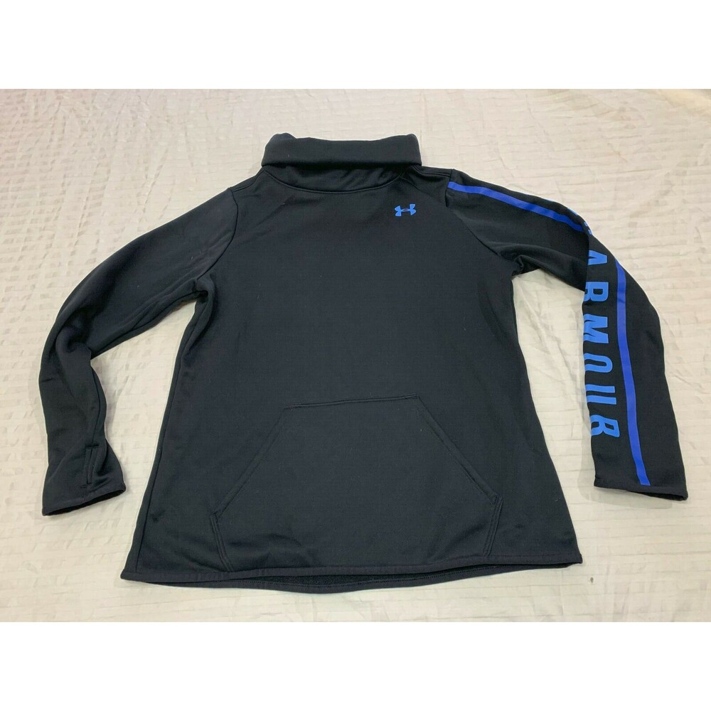 UNDER ARMOUR WOMENS TURTLENECK SWEATSHIRT PULLOVER SIZE M WITH LOGO